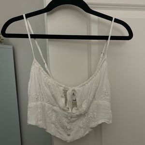 white corset top